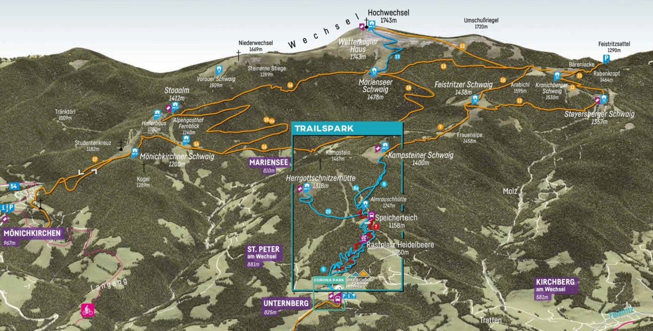 Wexl Trails Trailmap